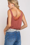 Twisted Sleeveless Strap Knit Top - Adaline Hope Boutique
