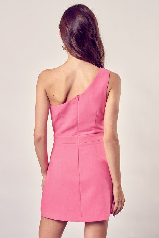 Asymmetric One Shoulder Dress online exclusive