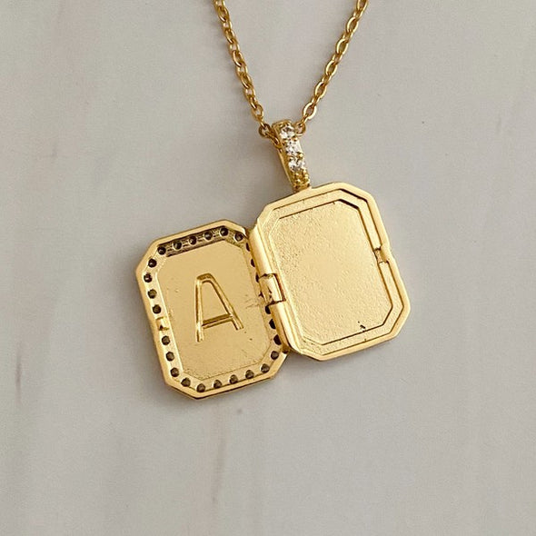 Initial Deco Open Locket Pendant Necklace online exclusive