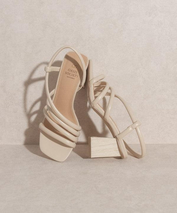 Ashley Wooden Heel Sandal ONLINE EXCLUSIVE - Adaline Hope Boutique