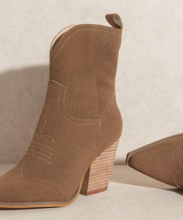 Western Short Boots ONLINE EXCLUSIVE - Adaline Hope Boutique