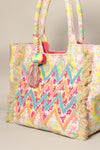 Tribal Embroidered Tassel Shoulder Bag ONLINE EXCLUSIVE - Adaline Hope Boutique