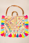 Fringe Woven Tote Bag with Strap ONLINE EXCLUSIVE - Adaline Hope Boutique