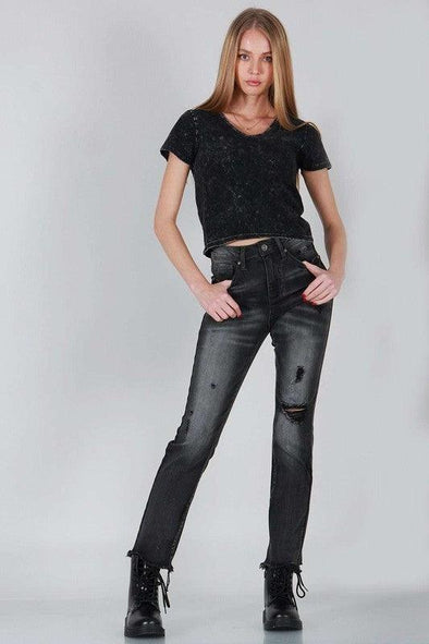 HIGH RISE RELAXED SKINNY JEANS ONLINE EXCLUSIVE - Adaline Hope Boutique