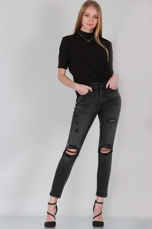 MID RISE SKINNY WITH DESTROY JEANSONLINE EXCLUSIVE - Adaline Hope Boutique