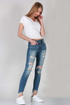 MID RISE SKINNY WITH DESTROY JEANS ONLINE EXCLUSIVE - Adaline Hope Boutique