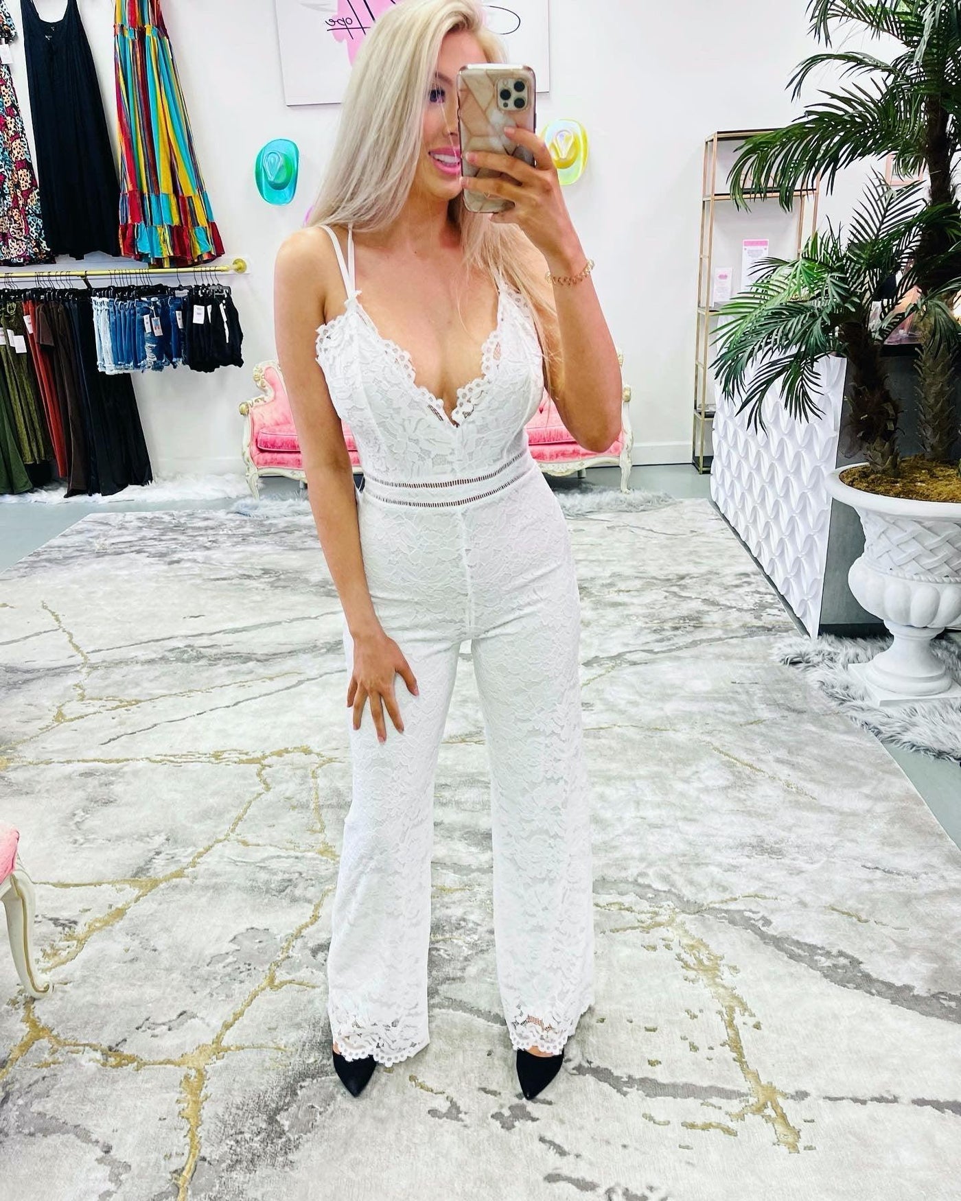 Sexy Tight Fitting Off Shoulder Ruffled Jumpsuit - The Little Connection